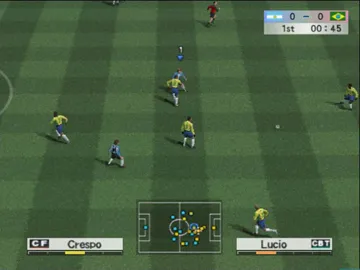 World Soccer Winning Eleven 8 International (USA) screen shot game playing